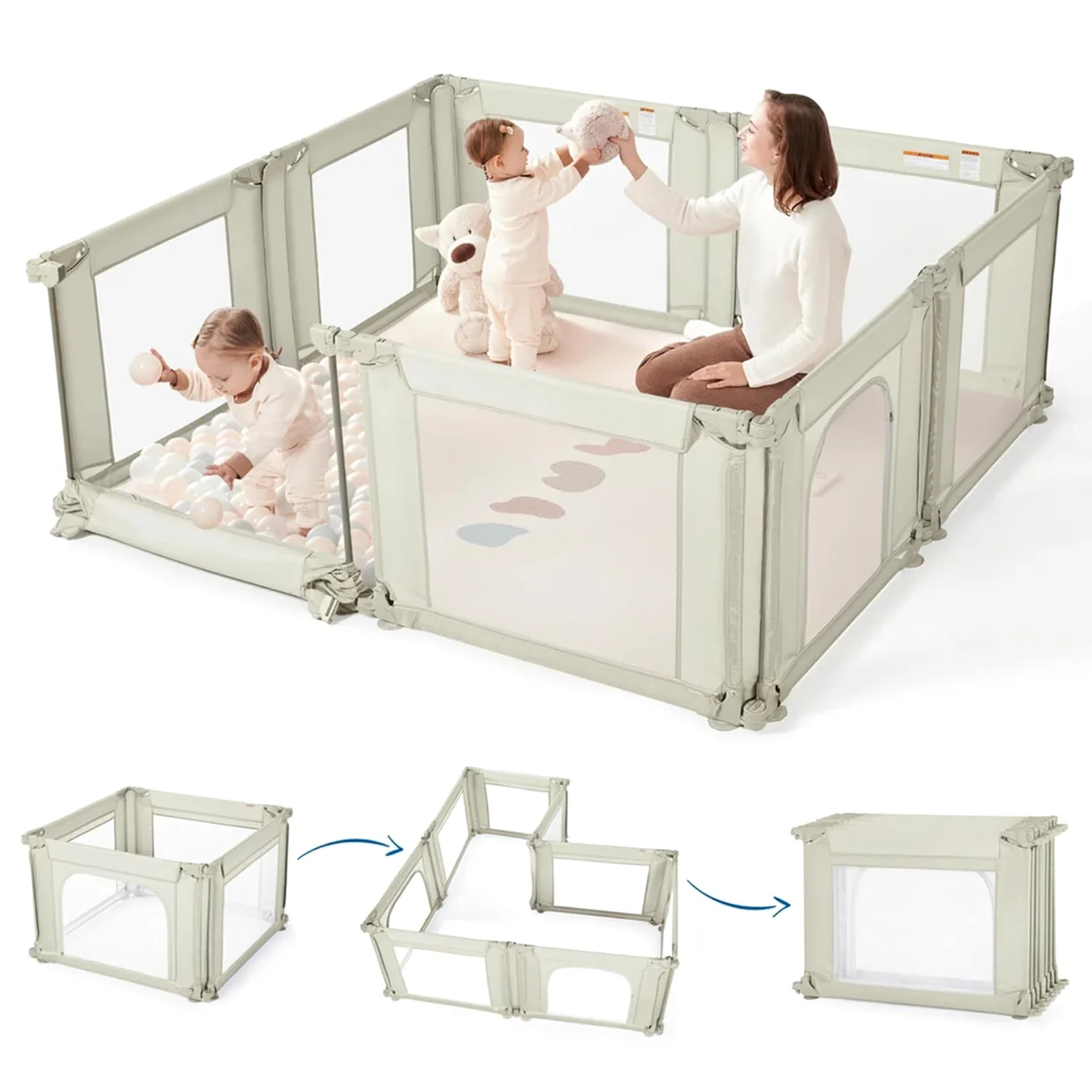 Sweeby playpen, 71 x 59 in